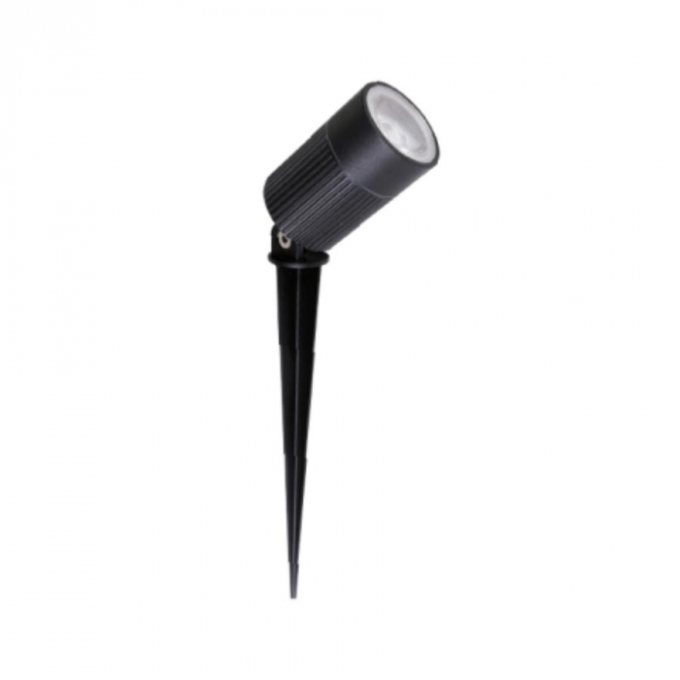 Espeto de Led Romalux Metal Preto 10 watts 2700K IP66 Ø55x340mmmm 10094A
