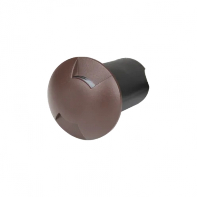 Balizador de Solo Romalux 2 Fachos Marrom 0,75 watts 60° 2700K IP66 10045