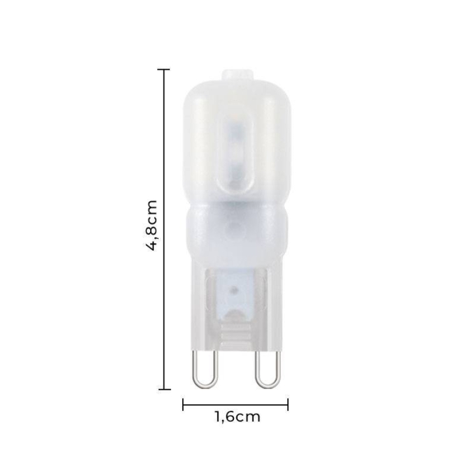 Lâmpada Led Nordecor Halopin G9 2 watts 2400K 127V 1080
