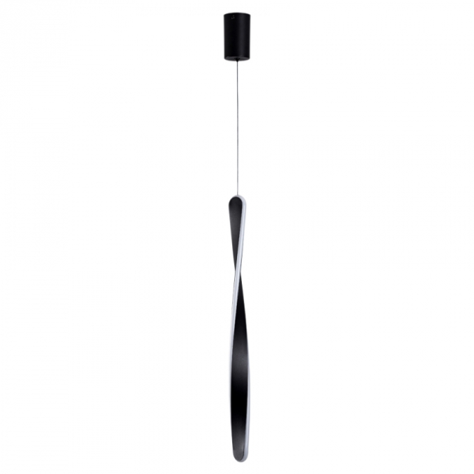 Pendente Usina imports Fita Linear Preto 15 watts 3000K Bivolt Ø40X600mm UI20097/15PTPT
