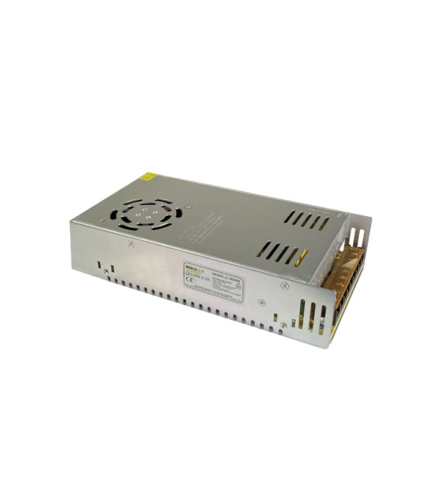 Fonte 48V Romalux 8,3A 400 watts IP20 Bivolt 215X115X50mm 60045