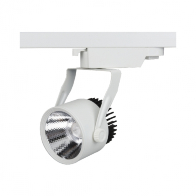 Spot para Trilho Romalux Branco 18 watts 2700K 12° 84X117X200mm IP20 Bivolt 30008