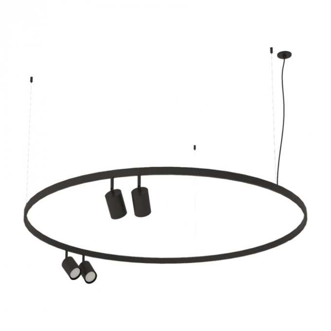 Pendente Bella Itália Air Redondo 4 Spots Dicróica Ø1000mm 90370242