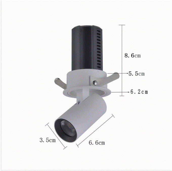 Spot Embutido Nordecor Aiva 7 watts 2700K 24° Sof Branco IRC97 Bivolt 6454