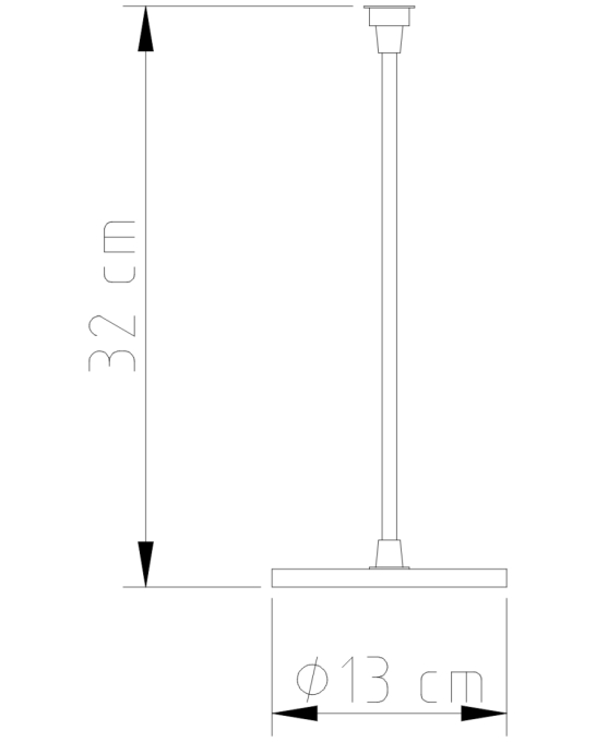 Abajur Golden Art Pirulito 33 Cúpula em Tecido 420mm 1L G9 M670-578PI