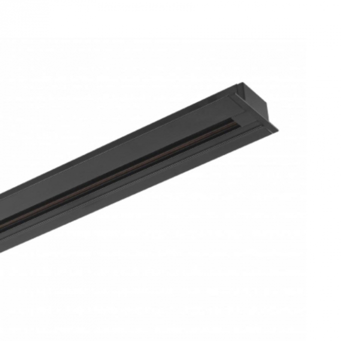 Trilho 2 Metros Embutir Romalux Preto Bivolt 30108