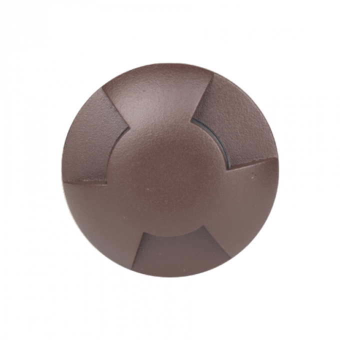 Balizador de Solo Romalux 3 Fachos Marrom 0,75 watts 60° 2700K IP66 10046