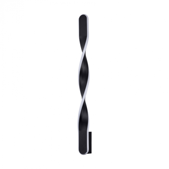 Arandela Usina imports Fita Preto 15 watts 3000K Bivolt 40X600X100mm UI20099/15PTPT