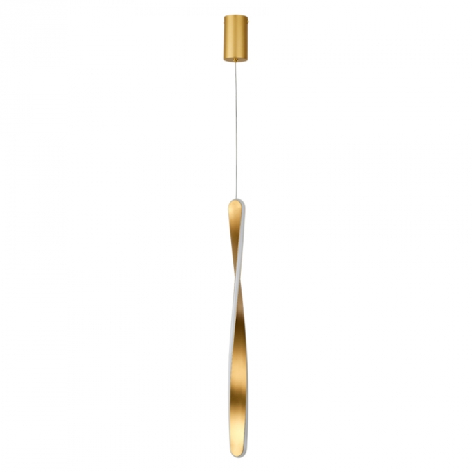 Pendente Usina imports Fita Linear Champagne 15 watts 3000K Bivolt Ø40X600mm UI20097/15CP-MCP-M