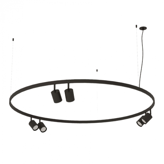 Pendente Bella Itália Air Redondo 6 Spots Dicróica Ø1200mm 90370263