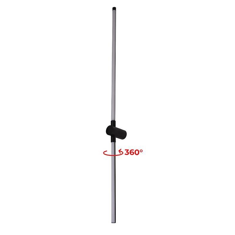 Arandela Nordecor Lina 10 watts 3000K Preto IP20 Ø40x800mm Bivolt 2751