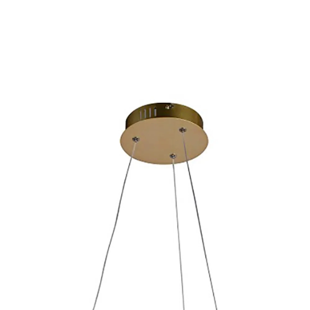 Pendente Bella Nodo Gold 36 watts 3000K Ø500x150mm HM020G