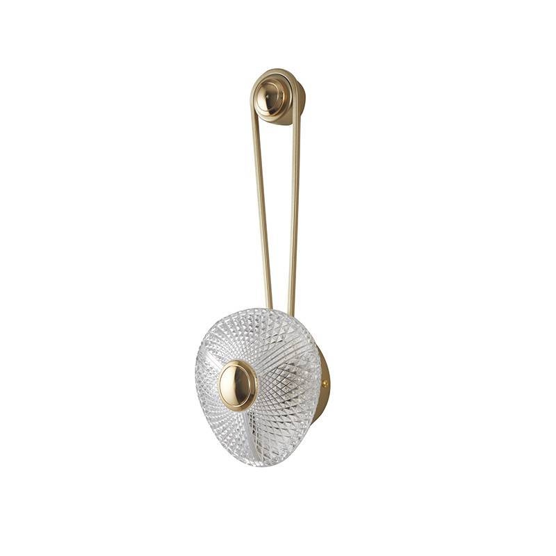 Arandela Nordecor Riva 5 watts 3000K Dourado IP20 400x120mm Bivolt 2725