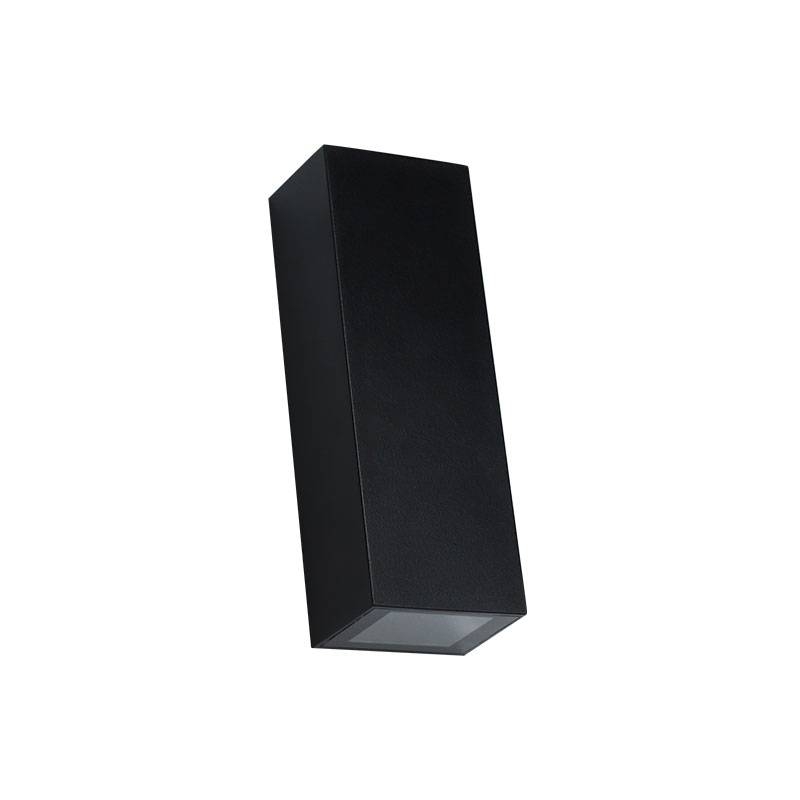 Arandela Nordecor Tynn Facho Duplo Ajustável 5 watts 3000K Preto IP65 125x42x32mm Bivolt 2293