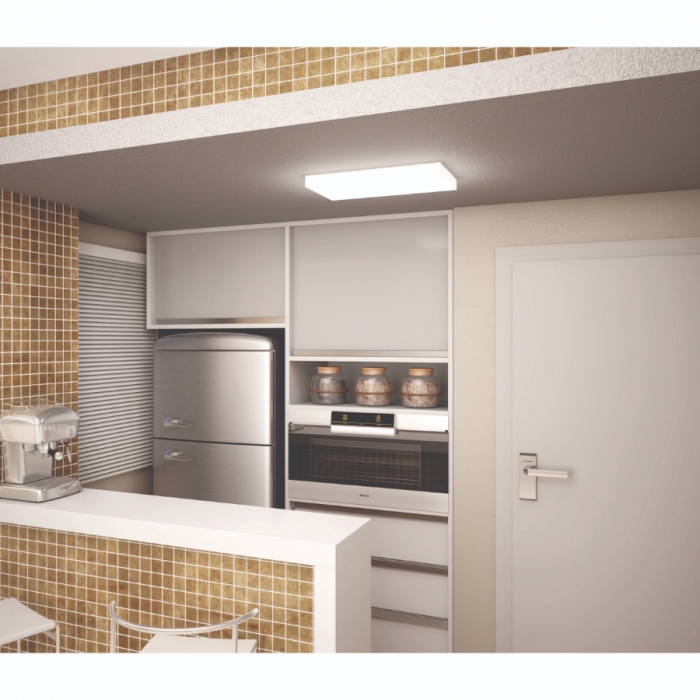 Plafon Bella Itália Slim Led Acrílico 380x380mm 9068004720