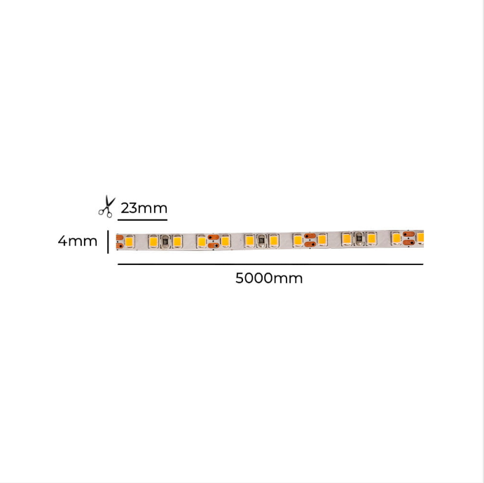 Fita LED Nordecor 5w/mt 12V 4000K 176 Leds IP20 4mm (Rolo 5 metros) 7169
