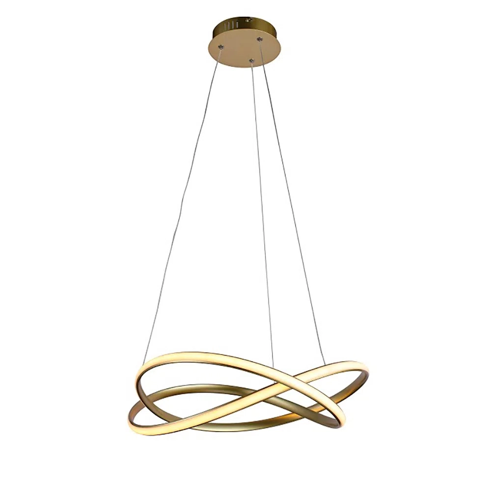 Pendente Bella Nodo Gold 36 watts 3000K Ø500x150mm HM020G