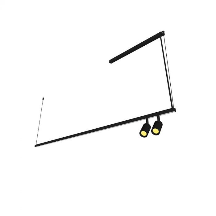 Pendente Bella Itália Risk Linear SPT 36 watts + 4L MR11 2000mm 9033022041 