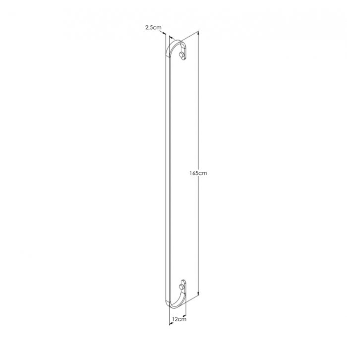Arandela Bella Itália Fio 3000K IP20 Interna 1650x25x120mm 90760304200