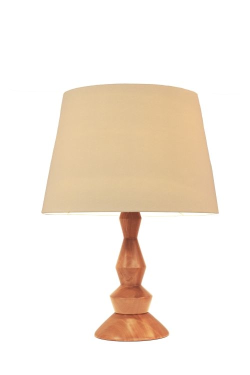 Luminária de Mesa Nova Home Indie II Madeira Jequitibá 1L E27 Ø480x680mm 1118