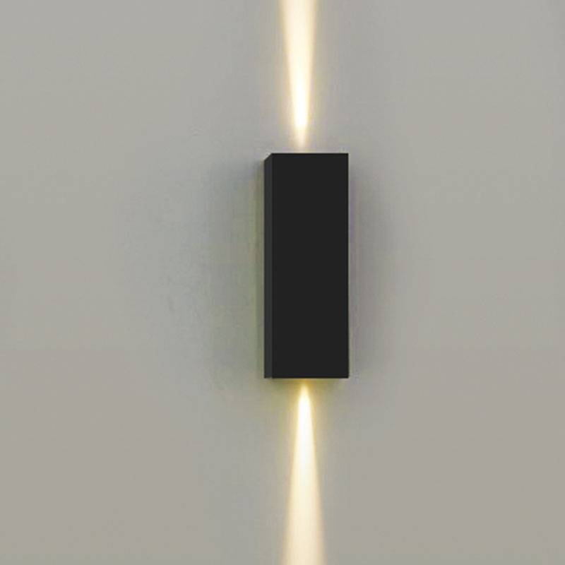Arandela Nordecor Tynn Facho Duplo Ajustável 5 watts 3000K Preto IP65 125x42x32mm Bivolt 2293