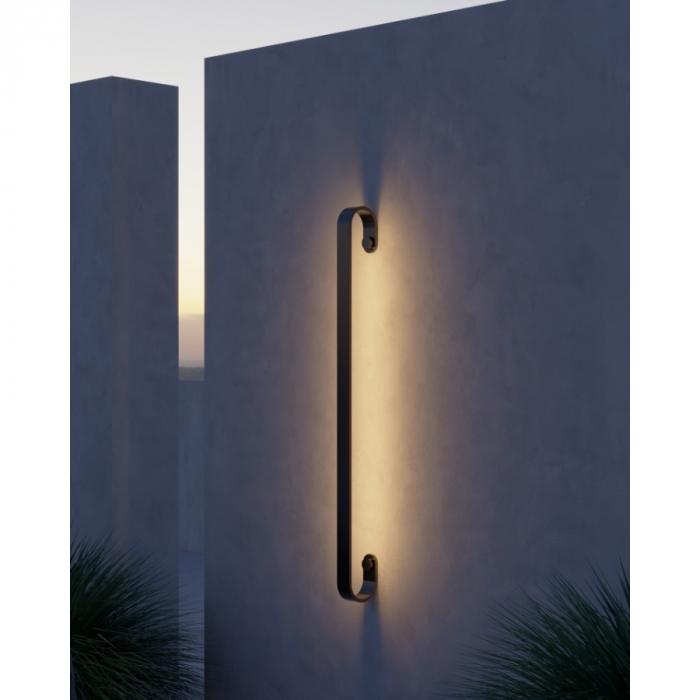 Arandela Bella Itália Fio 3000K IP65 Externa 1650x25x120mm 90760304201