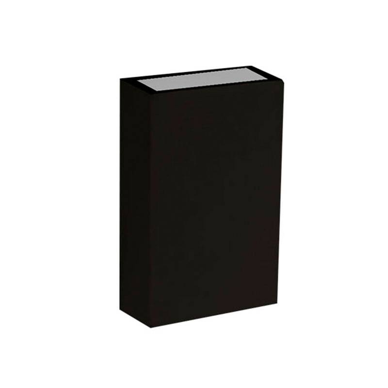 Arandela Nordecor Fit Facho Duplo 4 watts 3000K Preto IP65 123x83x30mm Bivolt 2049