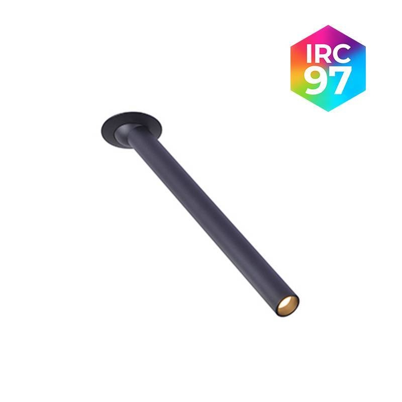 Spot Embutido Nordecor Lea 5 watts 2700K 24° Sof Preto Ø25x294mm IRC97 Bivolt 6471