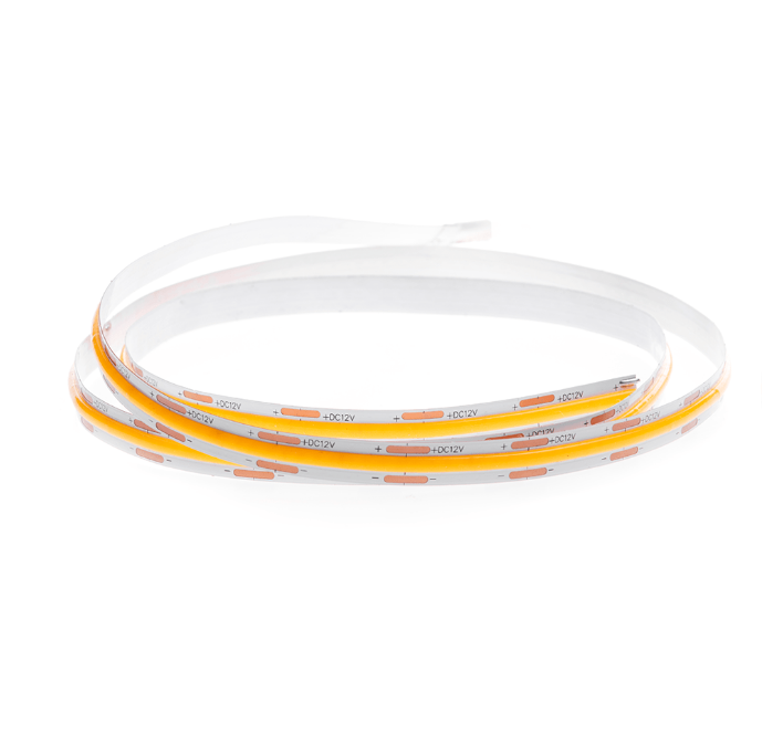 Fita de Led Nordecor 12V Cob 512 Leds/mt 12w/mt IP20 3000K 8mm (Rolo 5 metros) 7054