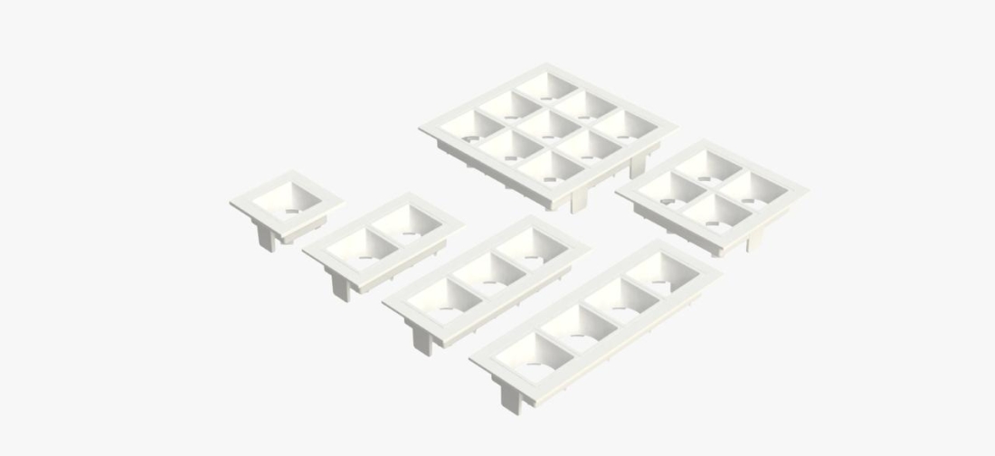 Embutido Fixo Moon Linea 4L Mini Dicróica Branco 166x55mm 1061522