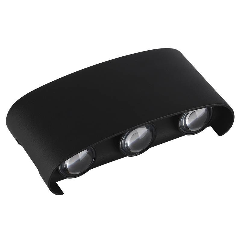 Arandela Nordecor Yori 6 watts 3000K Preto IP65 150x75x42mm Bivolt 2705