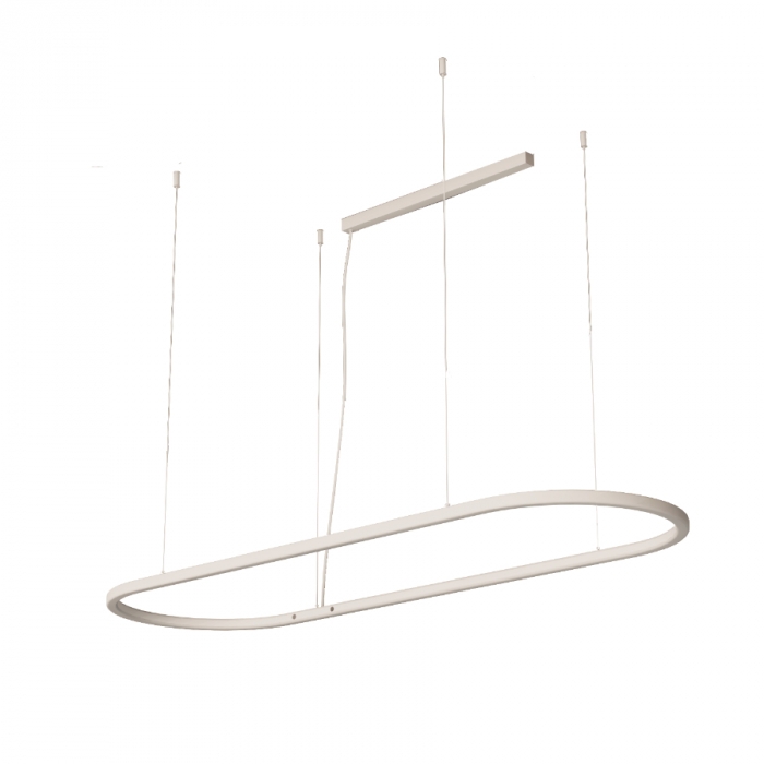 Pendente Bella Itália Ring 84 watts 3000K Luz Interna 1200X400mm 9053147240