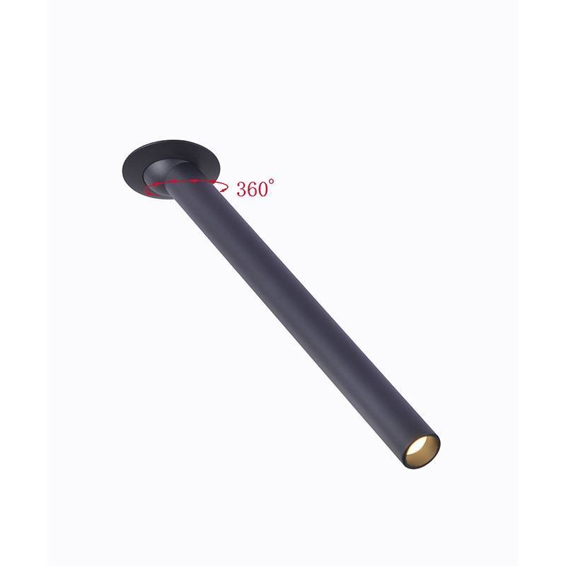 Spot Embutido Nordecor Lea 5 watts 2700K 24° Sof Preto Ø25x294mm IRC97 Bivolt 6471