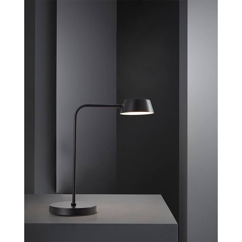 Abajur Nordecor Zavi 7 watts 3000k Preto 440x180x290mm Bivolt 2550