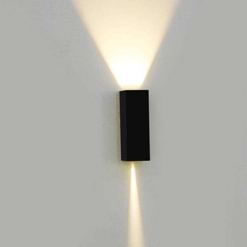 Arandela Nordecor Tynn Facho Duplo Ajustável 5 watts 3000K Preto IP65 125x42x32mm Bivolt 2293