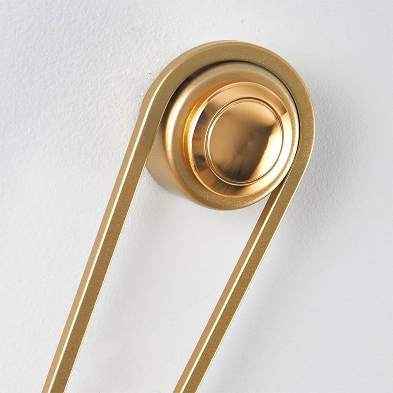 Arandela Nordecor Riva 5 watts 3000K Dourado IP20 400x120mm Bivolt 2725