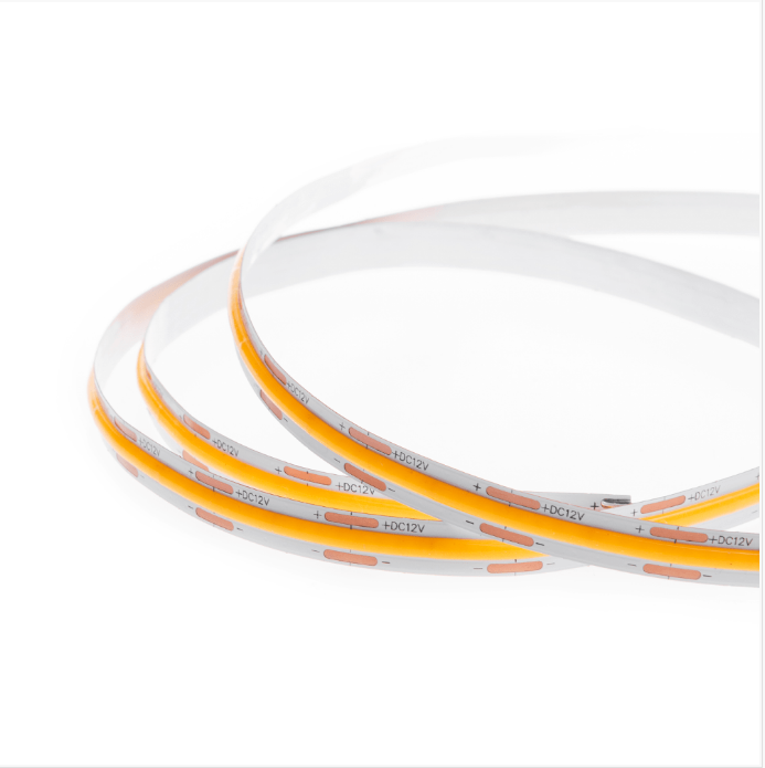 Fita de Led Nordecor 12V Cob 512 Leds/mt 12w/mt IP20 2700K 8mm (Rolo 5 metros) 7053