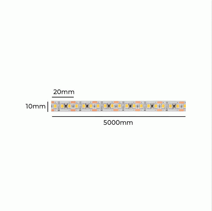 Fita LED Nordecor Odda 14w/mt 156 leds IP20 10mm 12V 4000K IRC97 (Rolo 5 metros) 7221