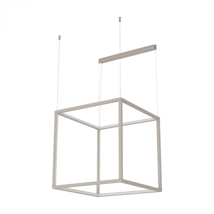 Pendente Bella Itália Risk Cubo 97,2 watts 3000K 500x500x500mm 9028020840 