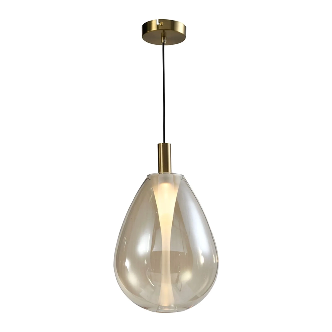 Pendente Skylight Thunder Bronze e Vidro Conhaque 4 watts 3000K Bivolt Ø140X260mm SKY-4042P