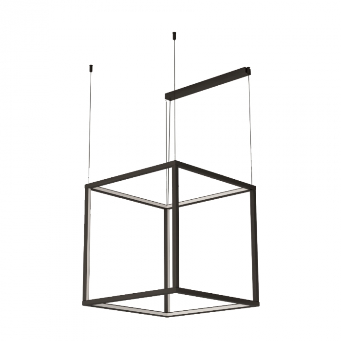 Pendente Bella Itália Risk Cubo 97,2 watts 3000K 500x500x500mm 9028020840 