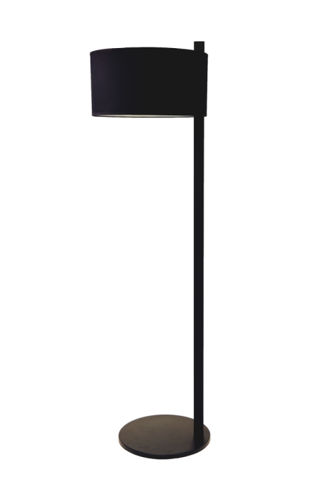 Luminária de Piso Nova Home Jet Madeira Jequitibá Ebanizada 1L E27 Ø450x1500mm 2107