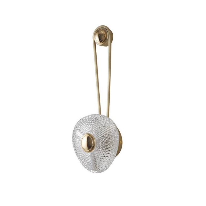Arandela Nordecor Riva 5 watts 3000K Dourado IP20 400x120mm Bivolt 2725