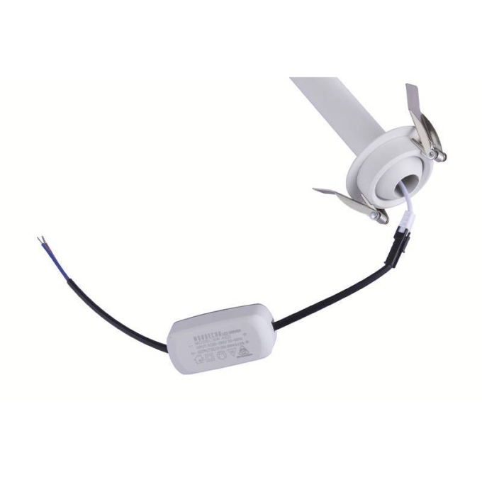 Spot Embutido Nordecor Lea 5 watts 2700K 24° Sof Branco Ø25x294mm IRC97 Bivolt 6470