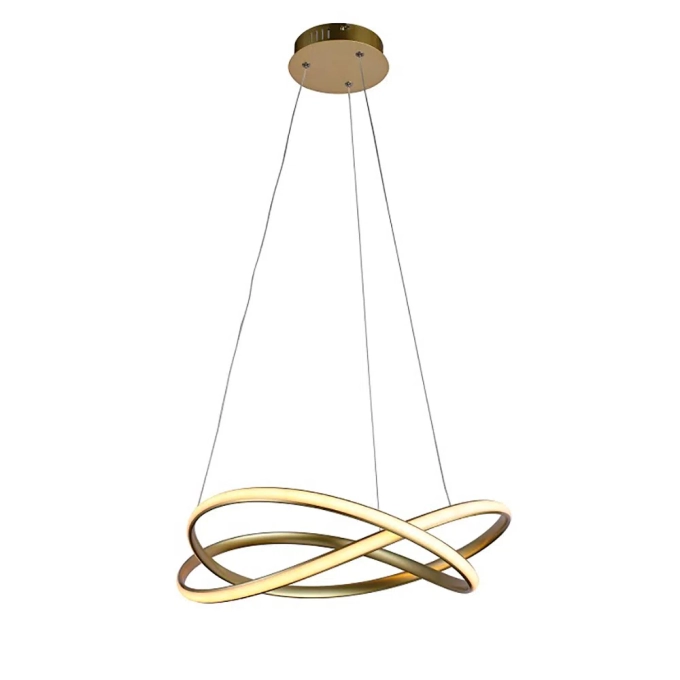 Pendente Bella Nodo Gold 36 watts 3000K Ø500x150mm HM020G