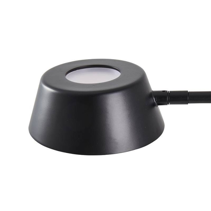 Abajur Nordecor Zavi 7 watts 3000k Preto 440x180x290mm Bivolt 2550