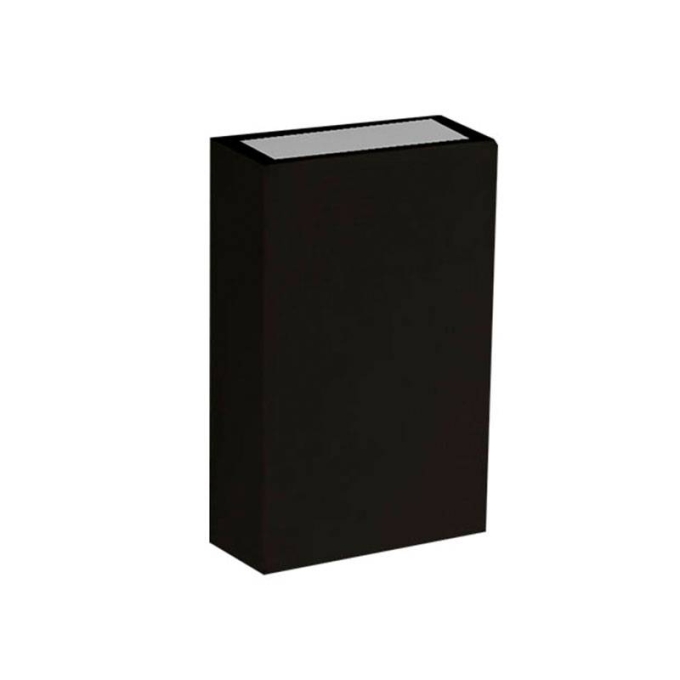 Arandela Nordecor Fit Facho Duplo 4 watts 3000K Preto IP65 123x83x30mm Bivolt 2049