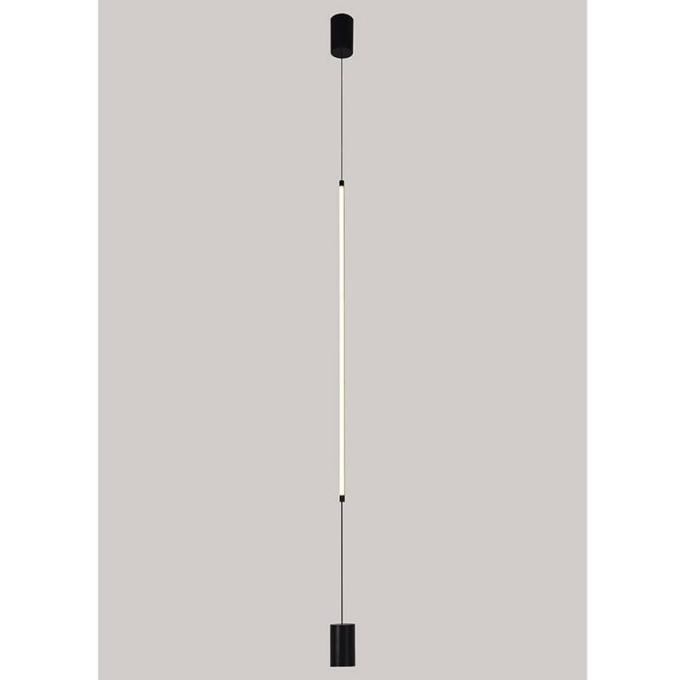 Arandela Nordecor Lina Wall 16 watts 3000K Preto IP20 1200mm Bivolt 2750