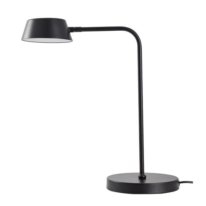 Abajur Nordecor Zavi 7 watts 3000k Preto 440x180x290mm Bivolt 2550