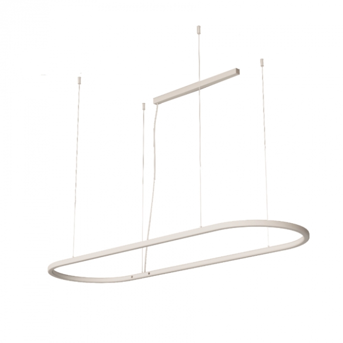 Pendente Bella Itália Ring 84 watts 3000K Luz Interna 1200X400mm 9053147240